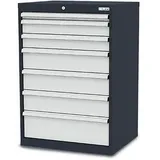 Simplaflex Schubladenschrank CL7H101231, Metall, 7 Schübe, lichtgrau, (B/H/T) 70 x 102 x 58cm
