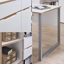 Innostyle Memphis Aktenschrank 75 x 197 x 38 cm weiß