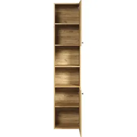 trendteam PureBliss Hochschrank 40 x 186 x 31 cm Schwarz Holz