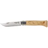 Opinel No. 8 Inox Taschenmesser Gravure Hiking (254510)