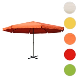 Sonnenschirm Meran Pro, Gastronomie Marktschirm mit Volant √ò 5m Polyester/Alu 28kg ~ terracotta ohne St√§nder