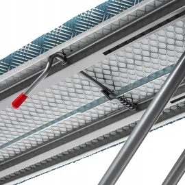 Kadax Bügelbrett mit Bügeleisenablage, Robuster Bügeltisch mit stabilen Beinen (Grün) - KADAX