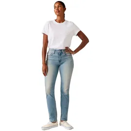 Levi's 724 High Rise Straight Hosen Slipped In Cool 31 30