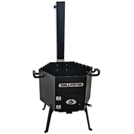 Grillpeter Grillplatte 63 x 63 cm Stahl schwarz