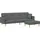 vidaXL Sofa Grau