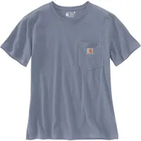 CARHARTT Workwear Pocket, Damen T-Shirt, grau-blau, Größe M