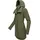 Ragwear Damen, Softshellmantel lange Übergangsjacke Outdoormantel mit Kapuze Ybela Olive24 Gr. L - L