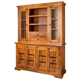 MASSIVMOEBEL24.DE Buffet Akazie 150 x 50 x 200 cm honig lackiert