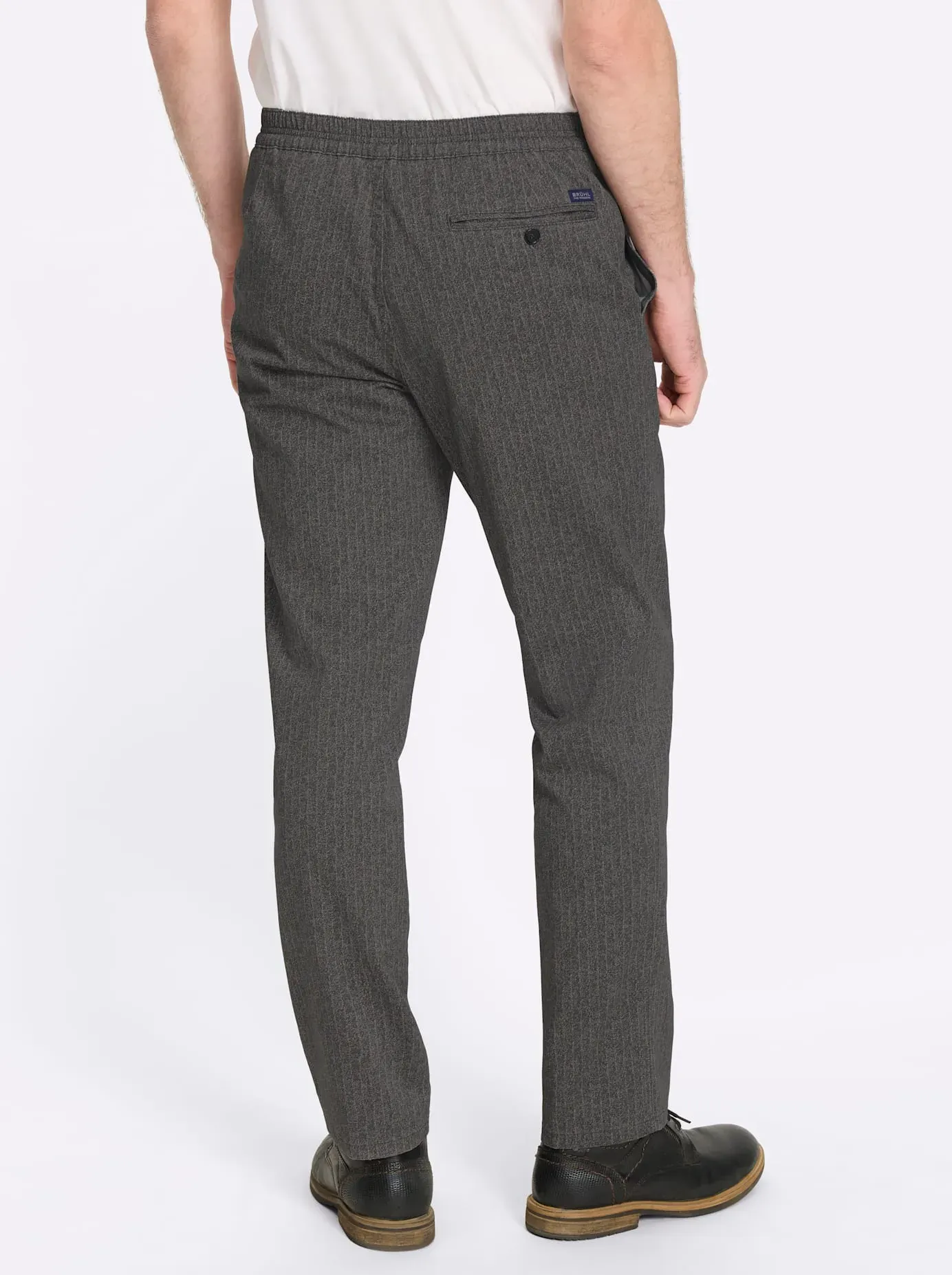Webhose BRÜHL, Herren, Gr. 62, Normalgrößen, schoko, gestreift, 54% Baumwolle, 44% Polyester, 2% Elasthan, Hosen