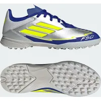 Adidas F50 League Messi Kids TF Fußballschuh silber|GELB|BLAU 32