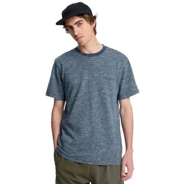 QUIKSILVER Lopaz Striped Pocket T-Shirt blau gestreift, blau, Frühjahr/Sommer 2026