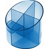 Helit Multiköcher Economy 4 Fächer Ø110mm Blau/Transparent