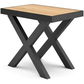 SKRAUT HOME Konsolentisch 180 x 73 x 90 cm Eiche schwarz