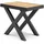 SKRAUT HOME Konsolentisch 180 x 73 x 90 cm Eiche schwarz