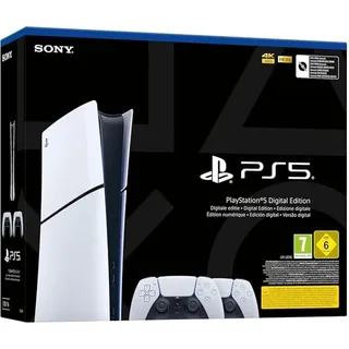 Sony PlayStation 5 Digital Edition + 2. DualSense Wireless-Controller 