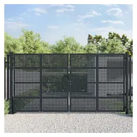 vidaXL Gartentor Anthrazit 400x200 cm Stahl