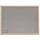 Zeller Pinnwand 80 x 60 cm Leinen grau