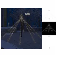 VidaXL LED-Lichterkette Weihnachtsbaum Indoor Outdoor 400 LEDs 2,5 m