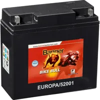 Accurat Motorradbatterie 21Ah 175A, 12V 19Ah GT20H-3