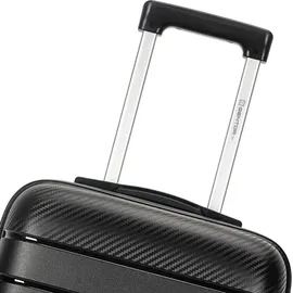 gentor Koffer Reisekoffer Hartschalenkoffer Trolley Rollkoffer Handgepäck 4 Rollen TSA-Schloss Schwarz XL