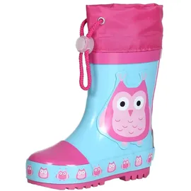 Playshoes Gummistiefel Eulen Türkis 21