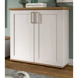 inn.furn Kommode in Weiß Lärche Landhaus 84 x 88 cm Mirano