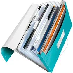 LEITZ Fächermappe WOW 4589 6 Fächer blau