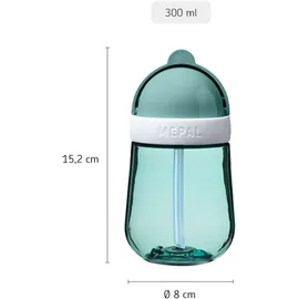 Mepal Kinderbecher Strohhalmbecher Mio 300 ml Olivgrün