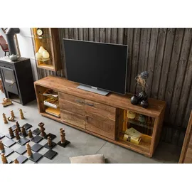 Wolf Möbel TV-Board Akazie 200x40x63 natur lackiert BARK #113