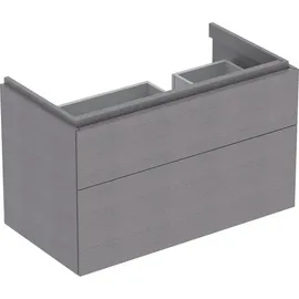Geberit Waschtischunterschrank 2 Auszüge 88 x 53 x 46,2 cm Grau