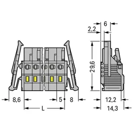 WAGO GmbH &amp; Co. KG Federleiste 231-104/037-000