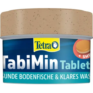Tetra Tablets TabiMin - Tabletten Fischfutter für alle Bodenfische, z.B. Welse, Schmerlen oder bodengründelnde Barben, 58 Tabletten Dose