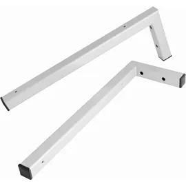 Fackelmann Winkelhalter Hype 46 cm Grau 2er-Set