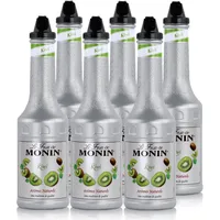 Monin Fruchtpüree Mix Kiwi 1L - Cocktails Milchshakes (6er Pack)