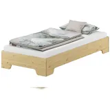 Erst-Holz Funktionsbett Bettrahmen 100x190 Pensionsbett, Gästebett mit wählbarem Zubehör V-60.56-10-190ohne Zubehör