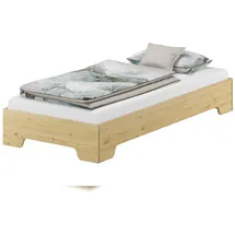 Erst-Holz Funktionsbett Bettrahmen 100x190 Pensionsbett, Gästebett mit wählbarem Zubehör V-60.56-10-190ohne Zubehör
