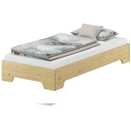 Erst-Holz Funktionsbett Bettrahmen 100x190 Pensionsbett, Gästebett mit wählbarem Zubehör V-60.56-10-190ohne Zubehör