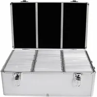 MediaRange DJ-Koffer für 500 CD/DVD silber