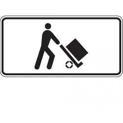 Dreifke® Hinweisschild Ladezone, Aluminium RA0, reflektierend, 600x330mm