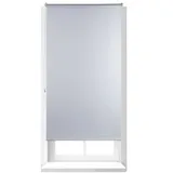Relaxdays Thermo Verdunklungsrollo 90 x 160 cm weiß/silber