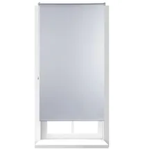 Relaxdays Thermo Verdunklungsrollo 90 x 160 cm weiß/silber