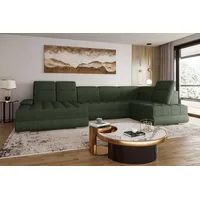 99rooms Toscana Wohnlandschaft Velours VOGUE Wintermoos Links