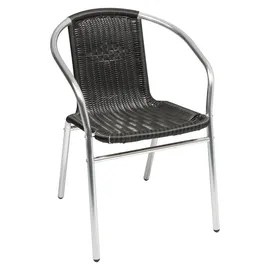 Mojawo Bistro Sitzgarnitur 3-tlg. Schwarz/Silber