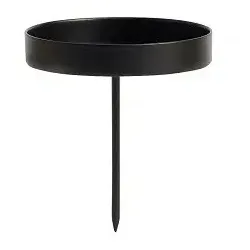 Stecker für Adventsgesteck schwarz Spike 4er Set