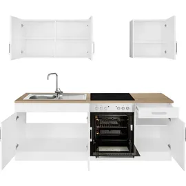kochstation Küchenzeile KS-Gera 210 cm weiß