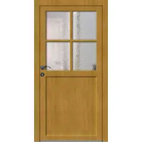 Nebeneingangstür Holz nach Maß "PAULA-R" Kieferoptik-Lasur beidseitig außen öffnend DIN links