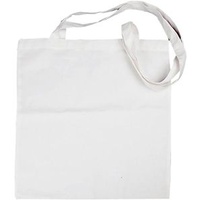 Creativ Company Taschen, Tragetaschen und Portemonnaies Stofftasche, Weiß, 38x42