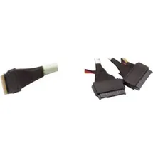 Broadcom - Internes SAS-Kabel - Slim SAS (SFF-8654) (M) zu U.2 (SFF-8639) - 1 m