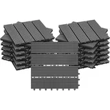 Woltu Terrassendiele WPC 2 m grau