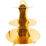 Intirilife Etagere aus Karton in Gold | Gr.: onesize